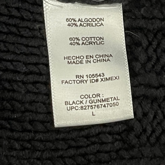 *Narciso Rodriguez Women’s Metallic Cable Knit Sweater Sz L - Picture 7 of 7